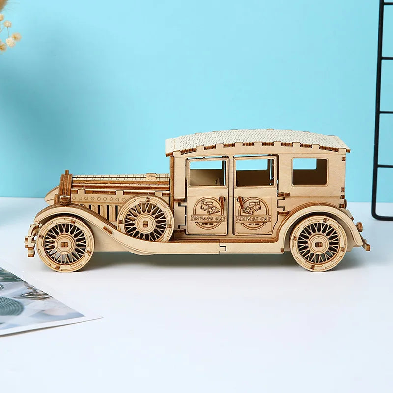 Maquette en bois, Puzzle 3D en Bois pour Enfant, Adolescent et Adulte, Décoration de Maison, Cadeau d'Anniversaire