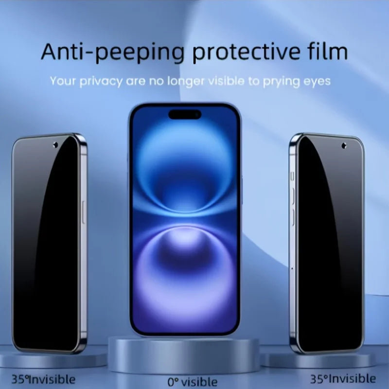 Protecteur d’écran de confidentialité en verre trempé anti-espion pour iPhone