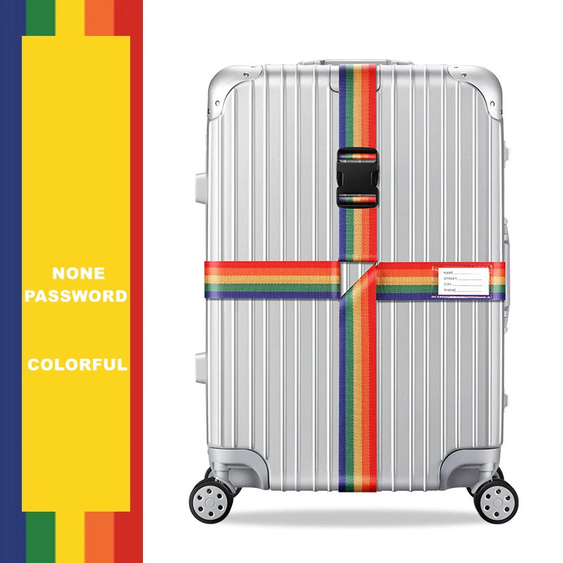 Sangle de bagage antivol, sangle croisée à code, emballage réglable, ceinture de bagage, valise, ceintures de coffre
