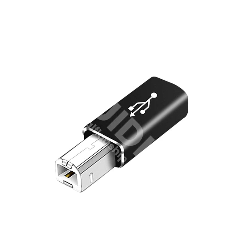 Adaptateur d'imprimante USB 2.0 USB Type C à Type B mâle pour imprimante disque dur Base Machine à fax Scanner USB 2.0 Type C adaptateur d'imprimante