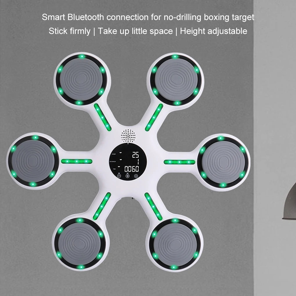 Machine de boxe musicale intelligente Bluetooth Portable – Cible murale, équipement d'entraînement physique pour enfants et adultes