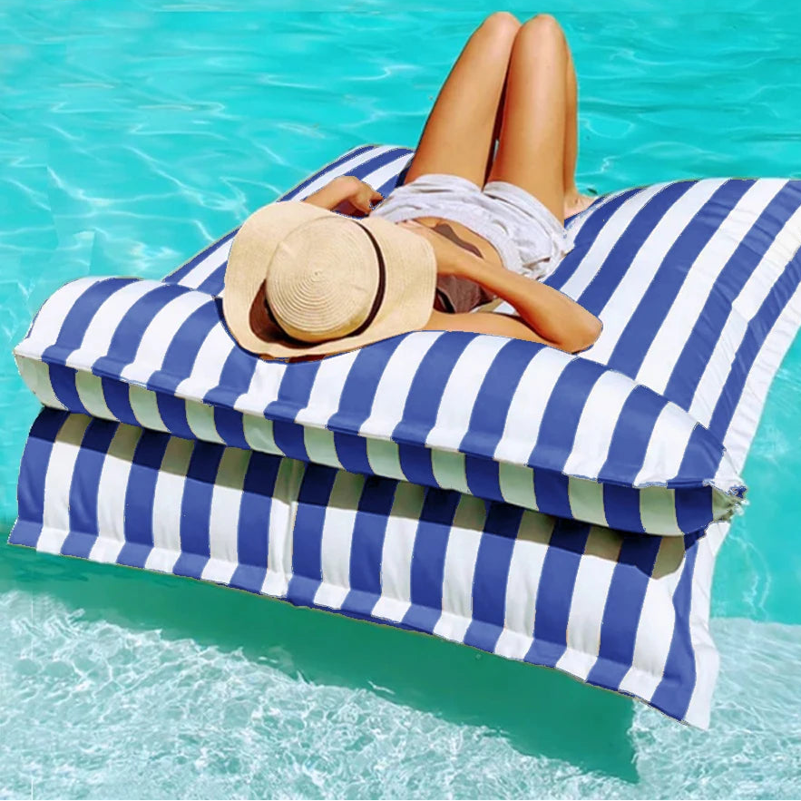 Pouf Flottant Géant – Housse Imperméable pour Piscine, Plage et Jardin (Sans Remplissage)