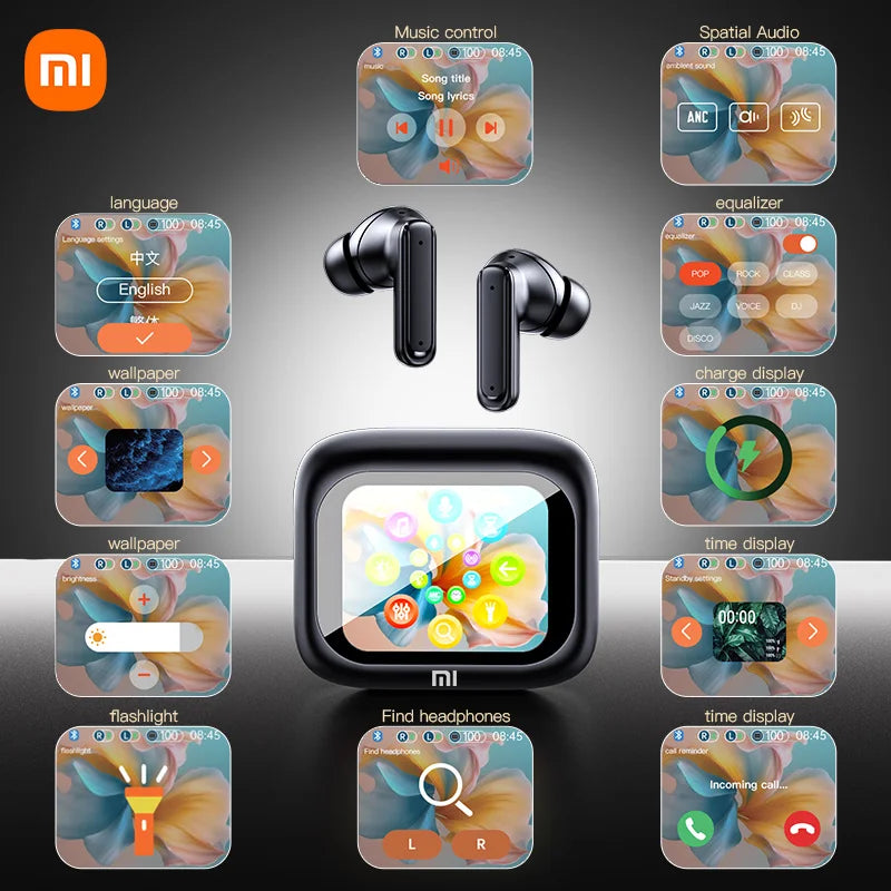 XIAOMI ANC E18 Pro kabellose Kopfhörer, Bluetooth, mit Mikrofon, mit Touchscreen, Android, IOS