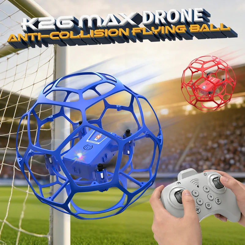 2026 K26 RC Football Drone 3D – Télécommande, protection complète, pression d’altitude, quadrirotor pour enfants et adultes