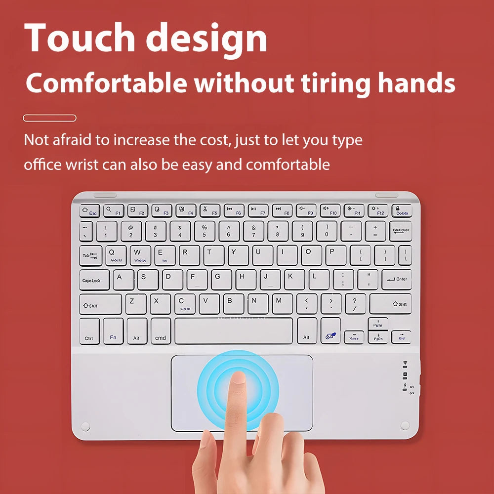 Drahtlose Bluetooth-Tastatur und -Maus, TouchSub, iPad, Xiaomi, Samsung, Huawei, Android, iOS, Windows