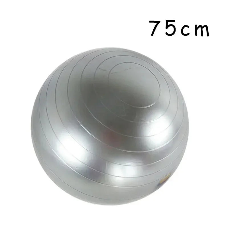 Ballon de yoga gonflable en PVC de 45 à 85 cm, grand ballon d'exercice épais pour la gym, le fitness, le pilates et l'équilibre