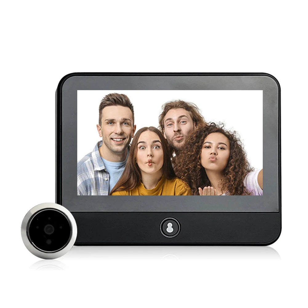 Digital Door Camera with IR Night Vision, Peephole, 1080P 4.3 Inch Monitor, Wide Angle, WiFi, 120 Degree, Waterproof