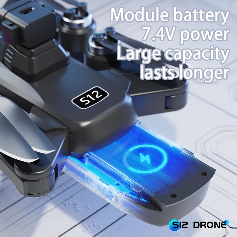 Drone Xiaomi MIJIA S12 – 8K Professionnel, Caméra HD, GPS, WIFI 5G, Écran 4,3” Télécommande, Quadcopter Pliable