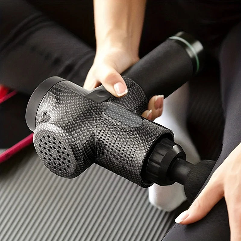 Pistolet de massage électrique, massage facial, corps, cou, dos, tissus profonds, relaxation musculaire, outil de fitness pour initié
