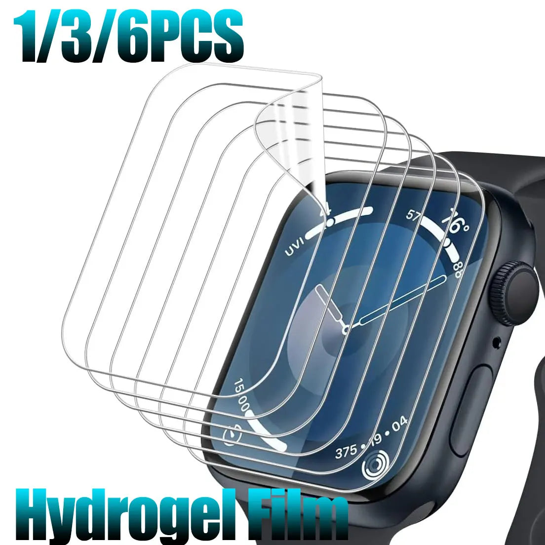 Film de protection hydrogel pour Apple Watch – Transparent et flexible