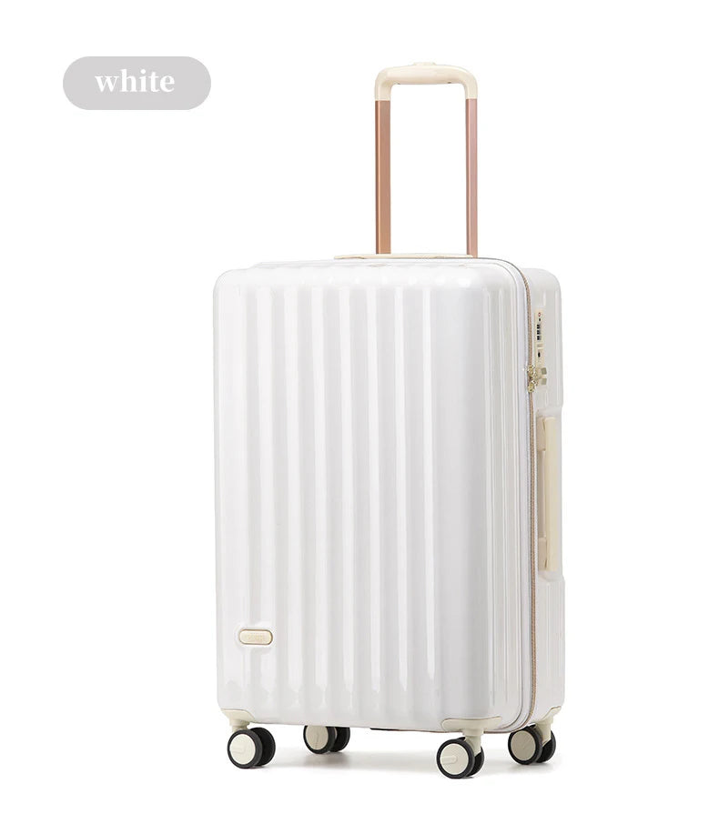 Valise rigide en PC + ABS avec serrure SUSHIMU – bagage à roulettes portable, 20, 24, 26 et 28 pouces