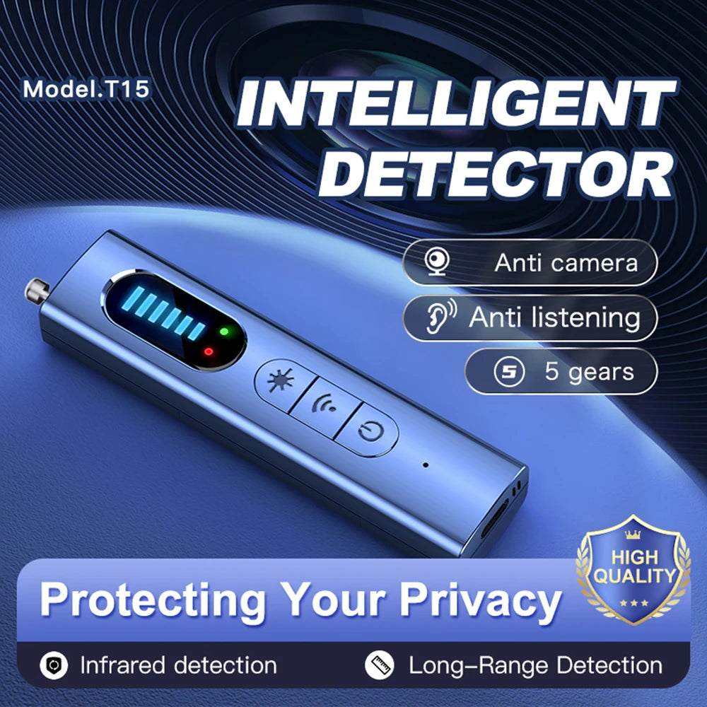 T15 Wireless Camera Detector, Infrared EAU, Anti-Landing Detector, Professional GPS Tracker Locator, Security Protection