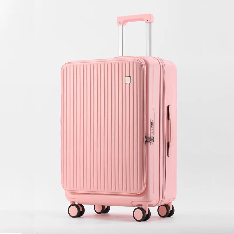 Valise SUSHIMU – Boîtier de chariot, ouverture avant, valise d’embarquement 20, 24 et 28 pouces