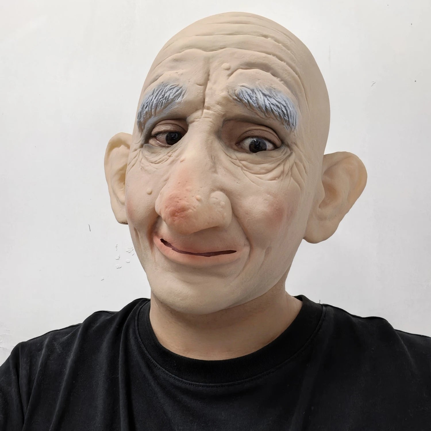 Super Soft Latex Old Man Mask – Moving Mouth – Ideal for Shows & Parties