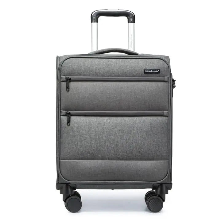 Valise Cargo British Traveller, bagage à main souple, serrure TSA et 4 roulettes