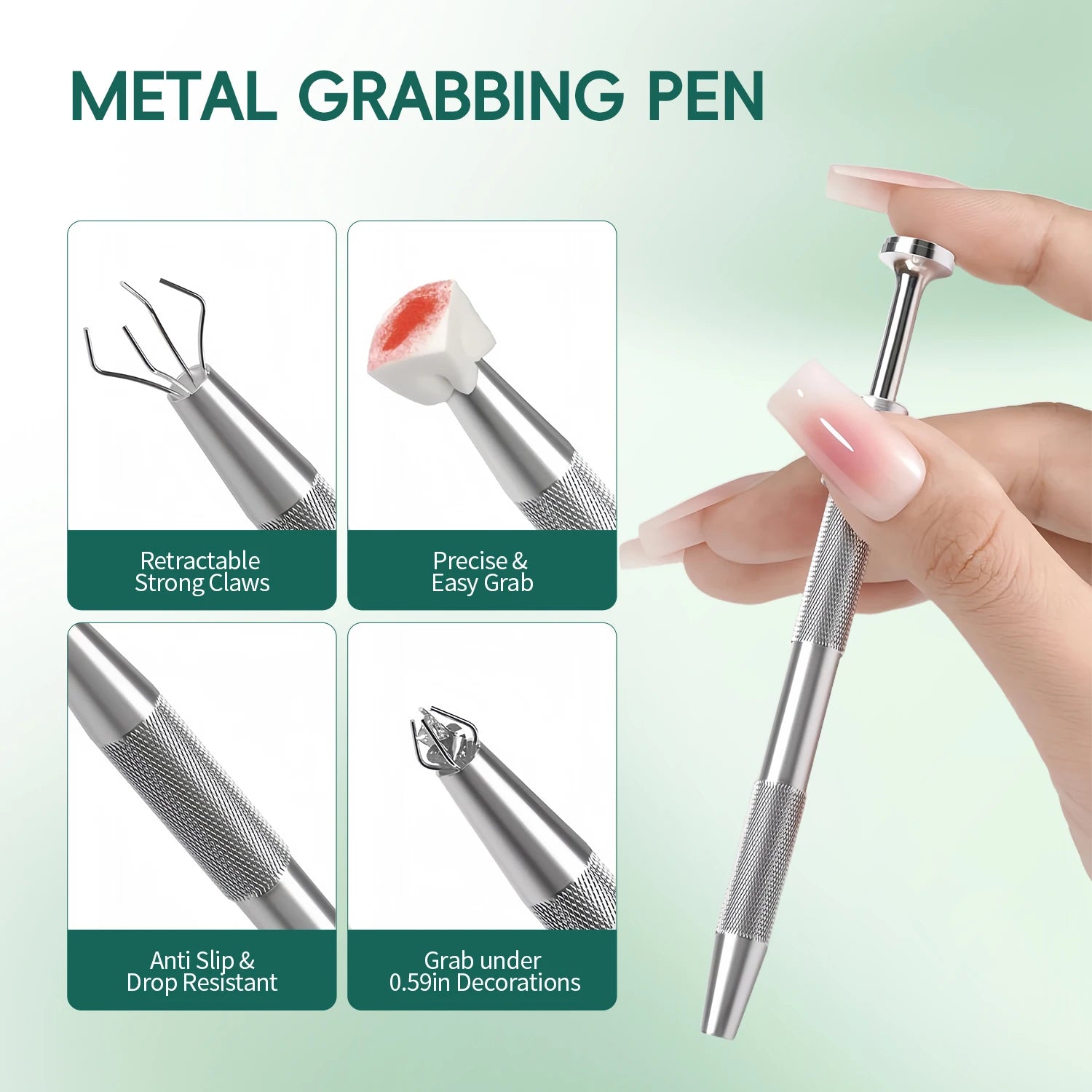 Kit Éponges Ombre Ongles 100 pcs + Stylo Applicateur