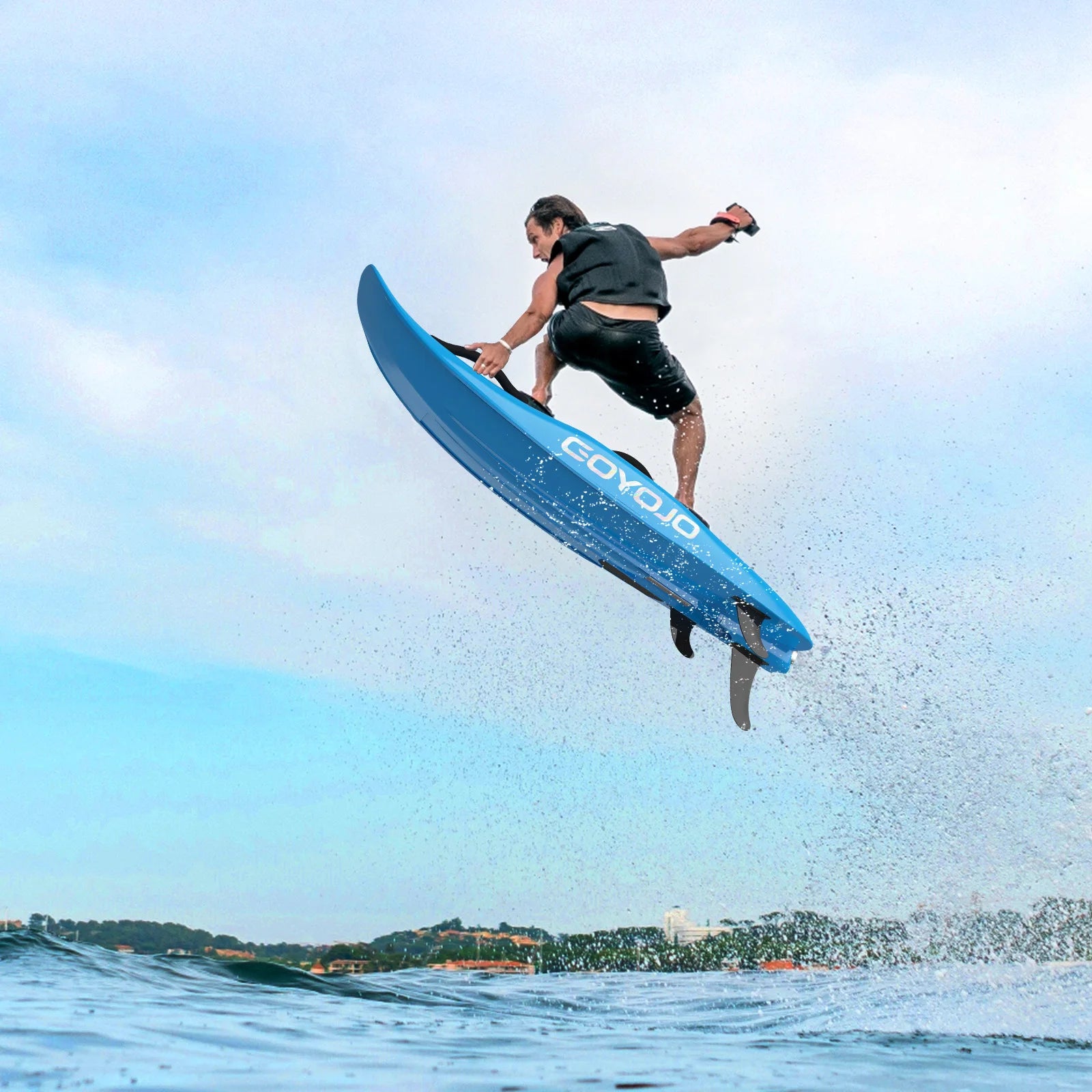Planche de surf électrique GOYOJO nouvellement améliorée Sports de plein air en bord de mer Surf aquatique 12 kW 50-80 min