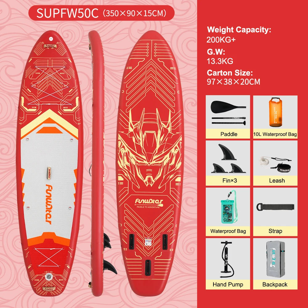Planche de Paddle Gonflable avec Accessoires (335 / 350 / 385 cm) - Feath-R-Lite Koi Sup