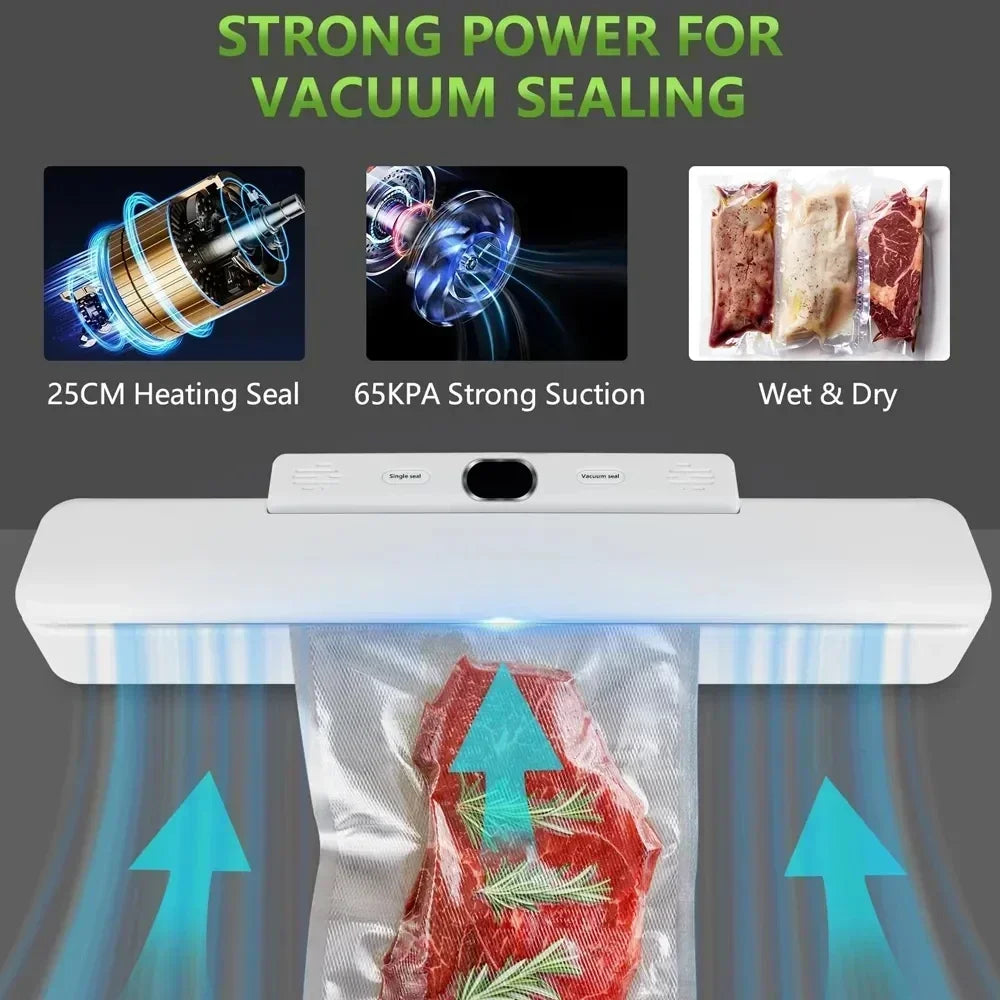 Machine de mise sous vide automatique pour le stockage des aliments avec 10 sacs de conservation des aliments gratuits Machine de scellage 240 V/110 V pour Pac sous vide