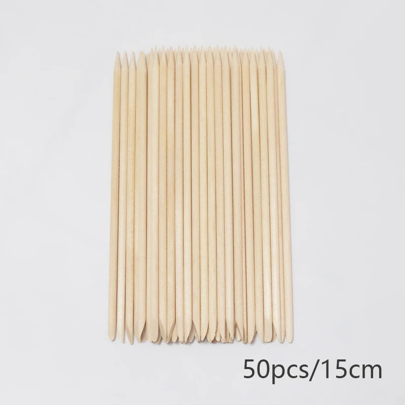 Bâtonnets en bois Orange pour manucure Luryee, Design en bois, vernis à ongles en Gel, bâton de dessin pour l'art des ongles
