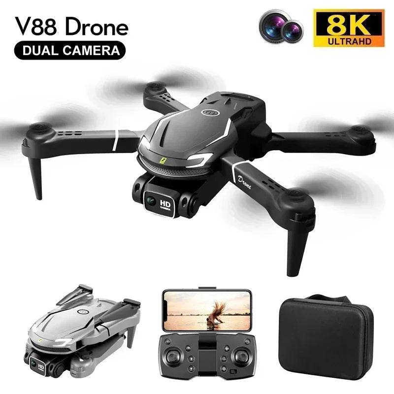 Drone V88 5G GPS HD photographie aérienne télécommande Drone HD double caméra quadrirotor UAV
