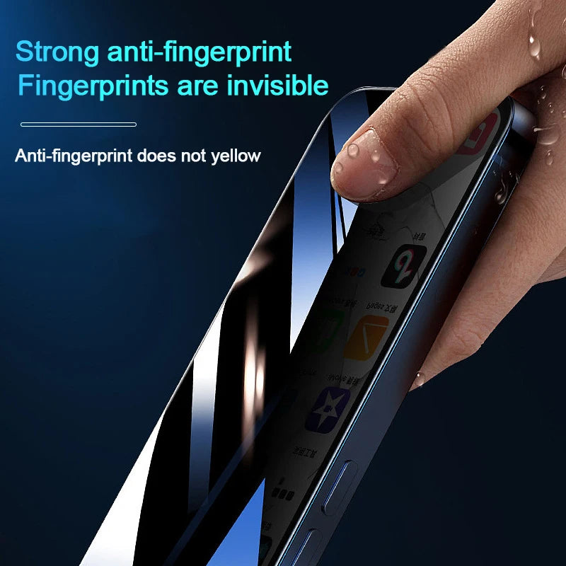 Verre Trempé Anti-espion + 1 coque de téléphone – Pack protection complet iPhone