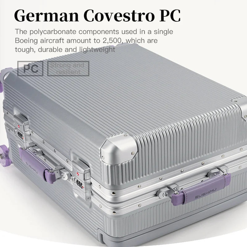 Bagage à roulettes SUSHIMU – valise de voyage 20, 24 et 26 pouces avec serrure à combinaison Premium