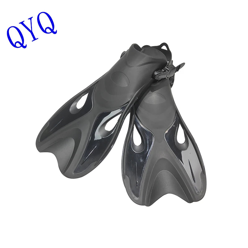 Palmes avec boucles réglables QYQ, talons ouverts, conçues pour la plongée en apnée et la plongée sous-marine