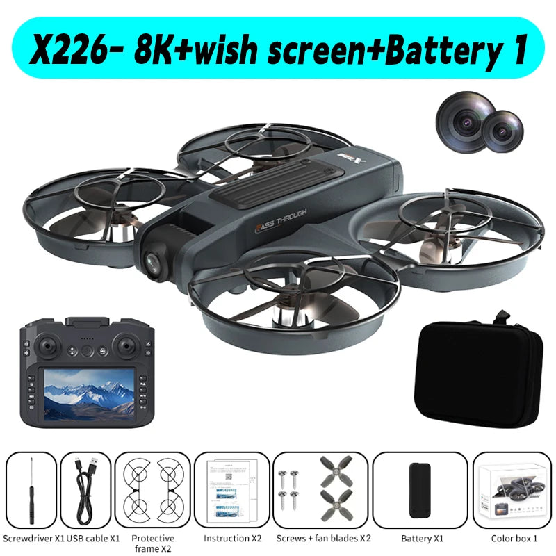 Mini Drone X226/X226VR Drones 4K professionnel Xiaomi Mijia Drone quadrirotor