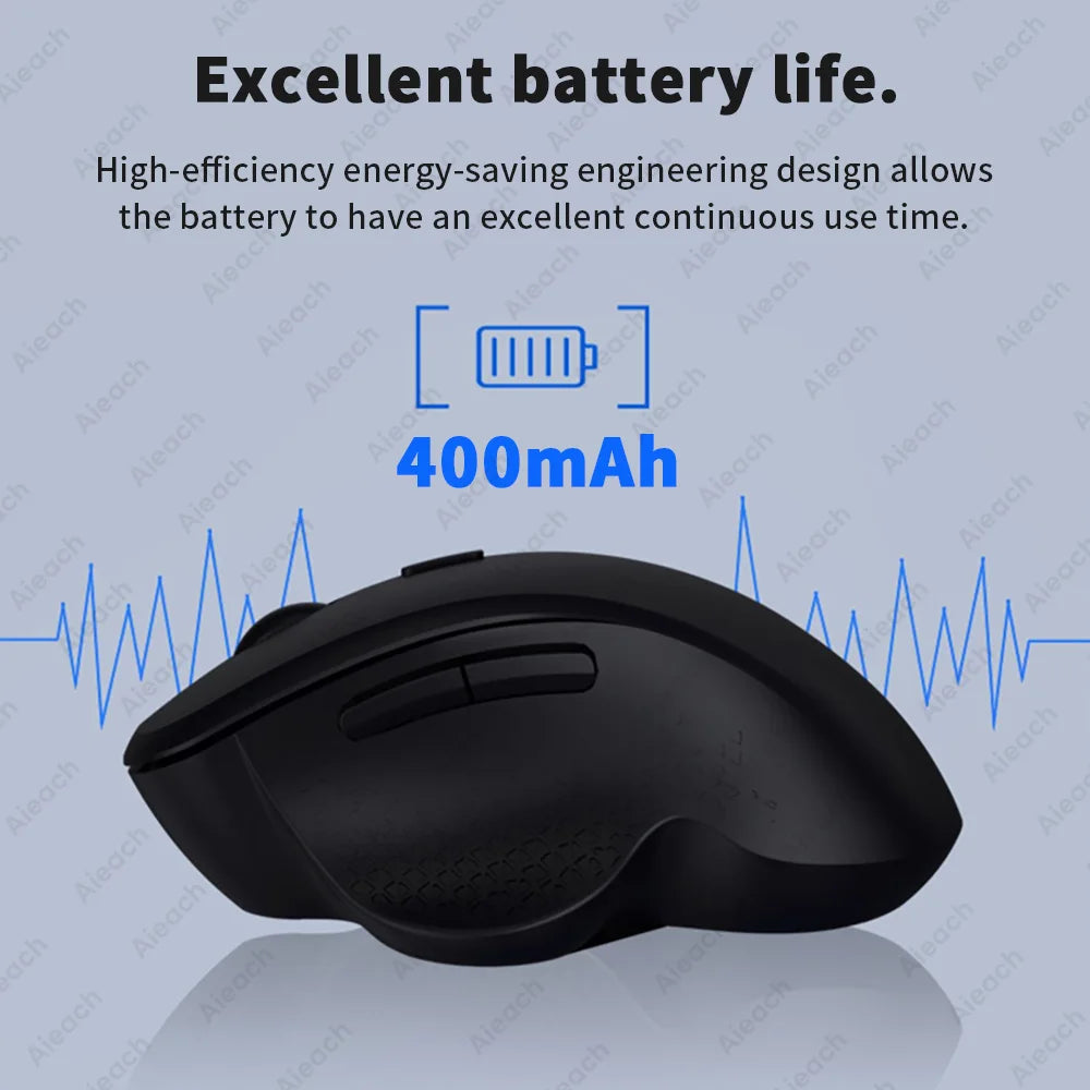 Souris Bluetooth ergonomique sans fil, mode touristes, ordinateur portable, ordinateur portable, iPad, tablette, Mac