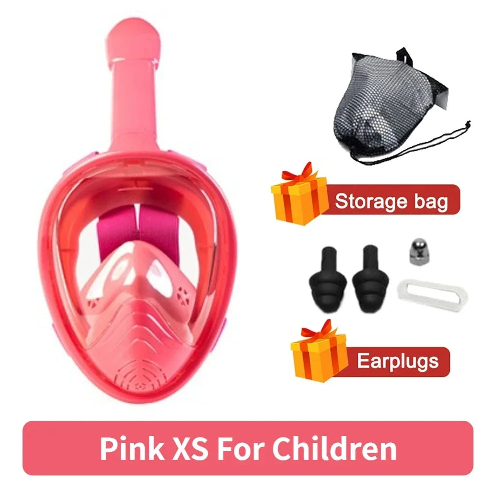 Masque de plongée en apnée pour enfants et adultes, masque intégral, lunettes anti-buée, équipement de natation, plongée sous-marine