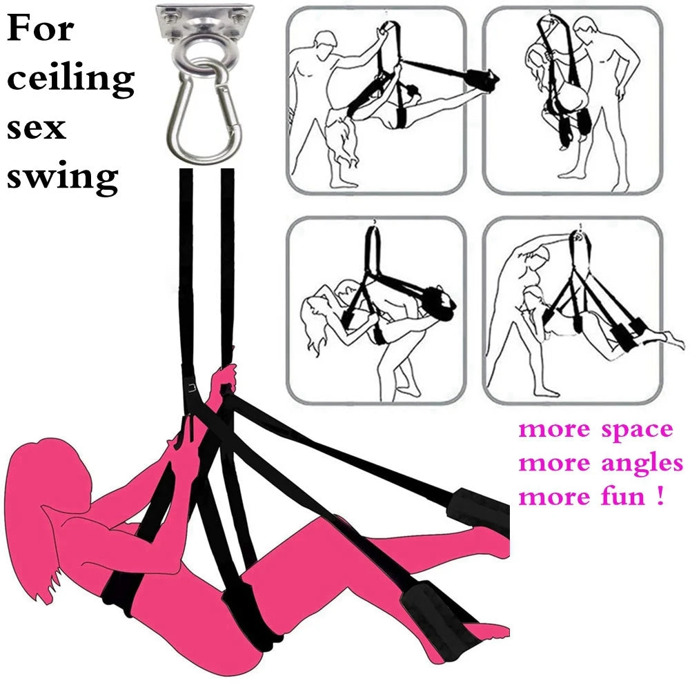 Crochet de suspension en acier inoxydable pour hamac, crochet de plafond, cintre d'injecteur, entraînement de gym, yoga aérien