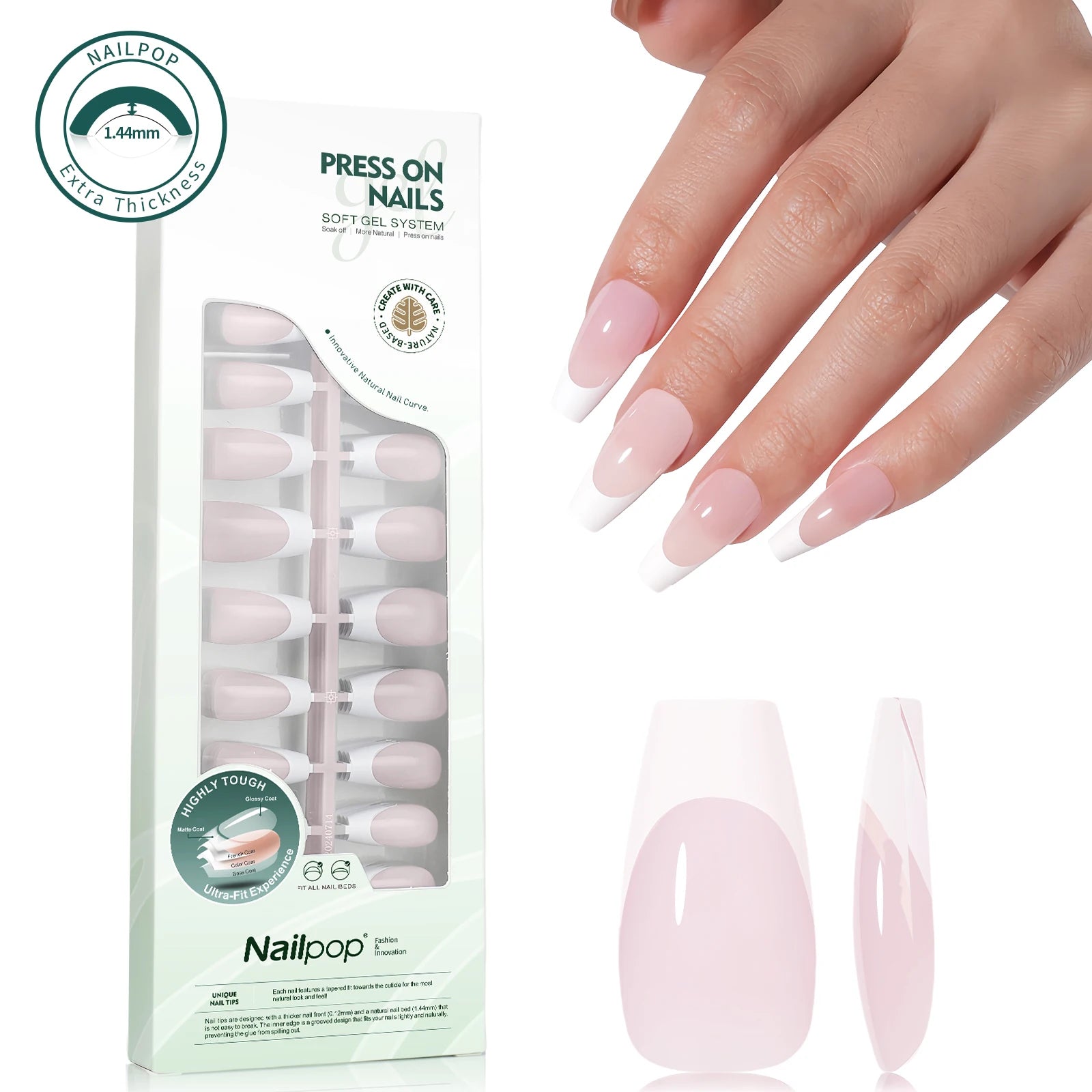 Press On Français Ultra Fit 140 pcs