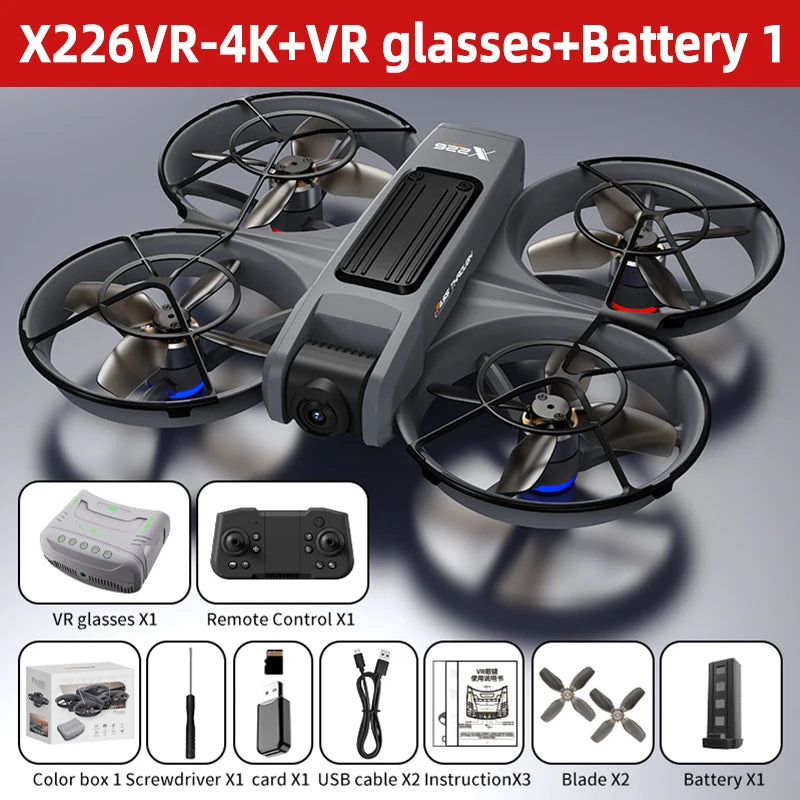 Mini Drone X226/X226VR Drones 4K professionnel Xiaomi Mijia Drone quadrirotor