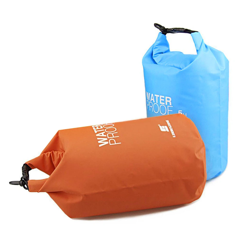 Sac étanche 5L pour activités en plein air, sacoche de rangement en poudre pour natation, kayak, canoë de rivière, trekking, bateau