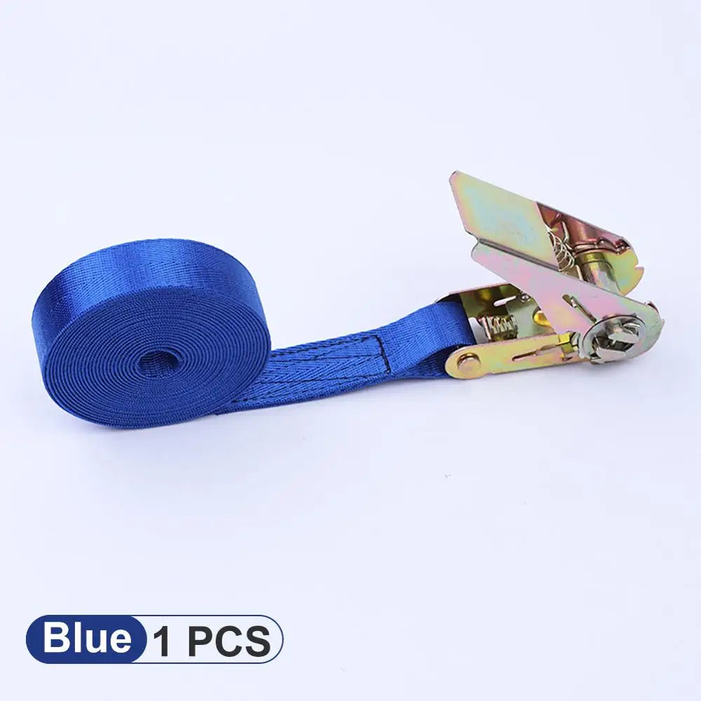 8m/25mm ratchet belt straps with metal buckle, tension cord for car, motorcycle, bicycle, luggage, bag