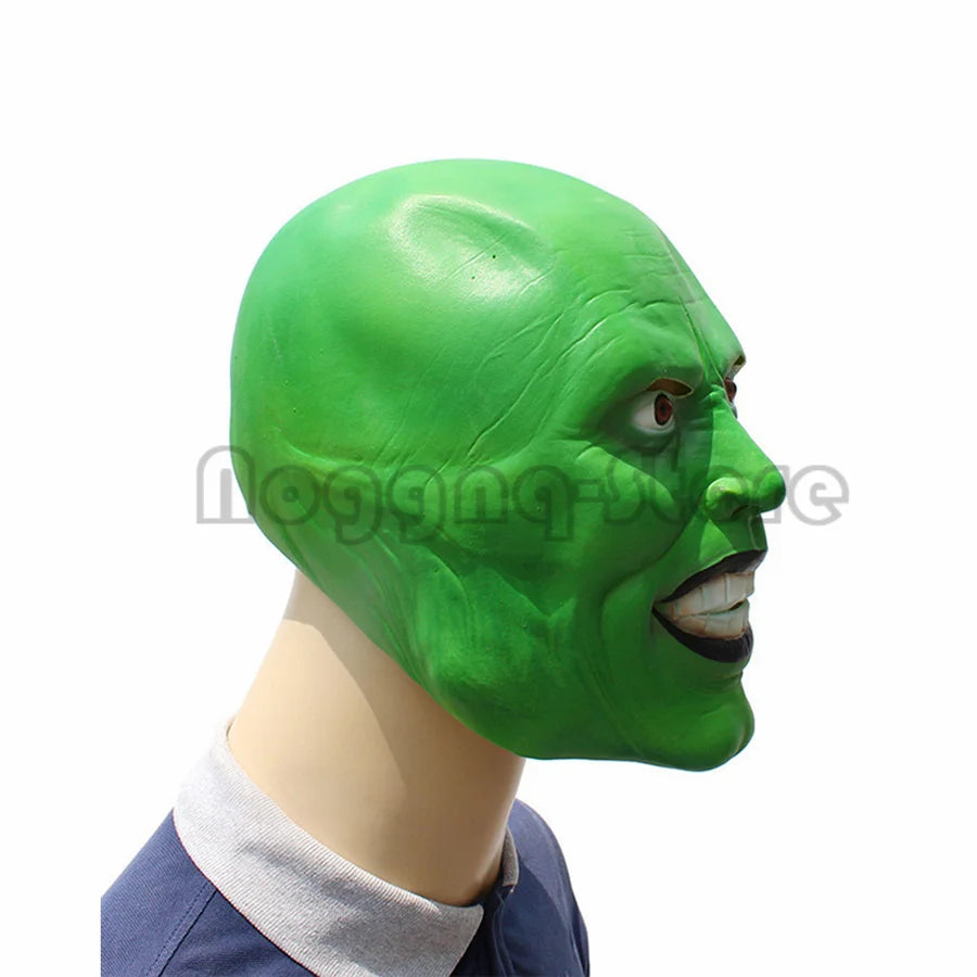 Masque de cosplay complet du film Rick, accessoires de costume de mardi gras, vert, drôle, Noël, carnaval, fête d'Halloween