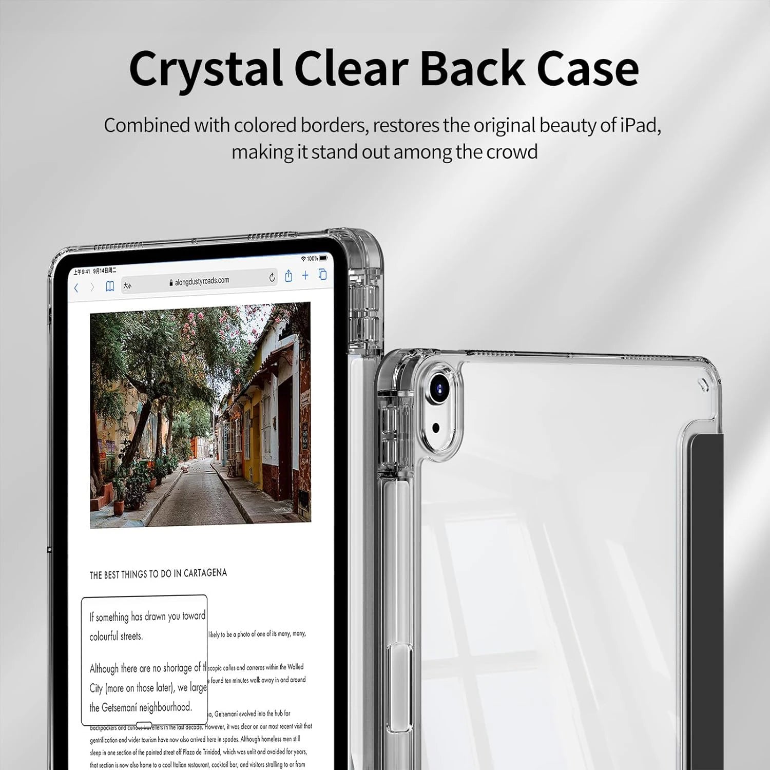 Coque iPad 3-en-1 Y-Fold Flip avec rabat magnétique – support multi-angles