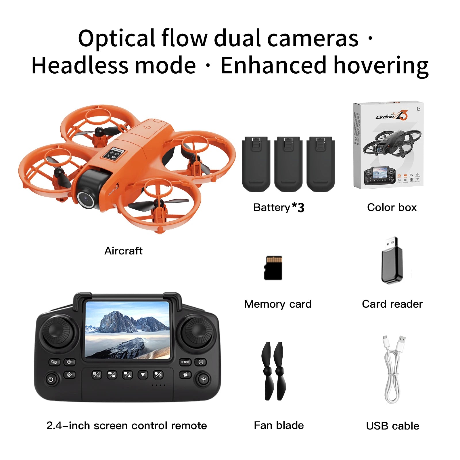 Mini Drone à distance – Écran 4K, Caméra Hover, Poche, Quadcopter RC 2025 YL3