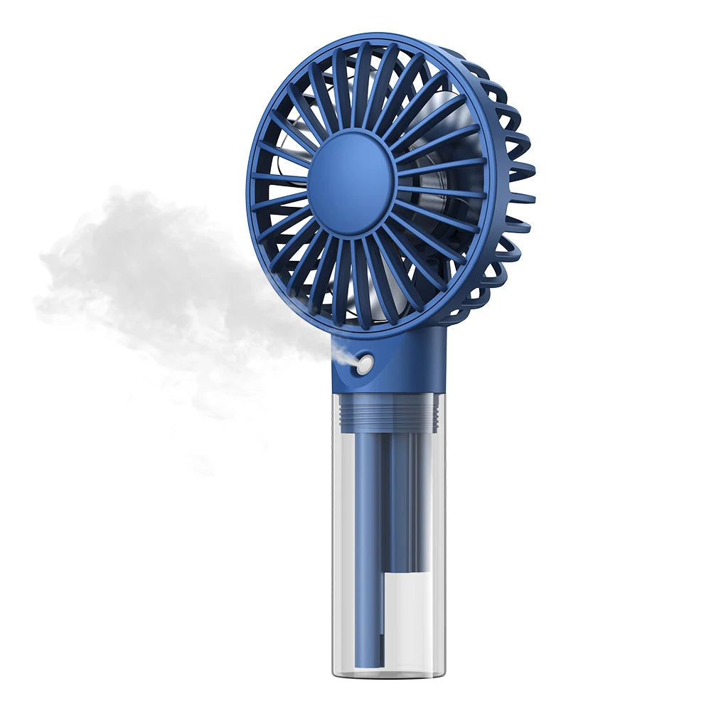 Mini ventilateur portable TOPK avec brumisateur d'eau, capacité de 2000 mAh et fonction d'humidification pour l'été, ventilateur électrique personnel, ventilateurs USB