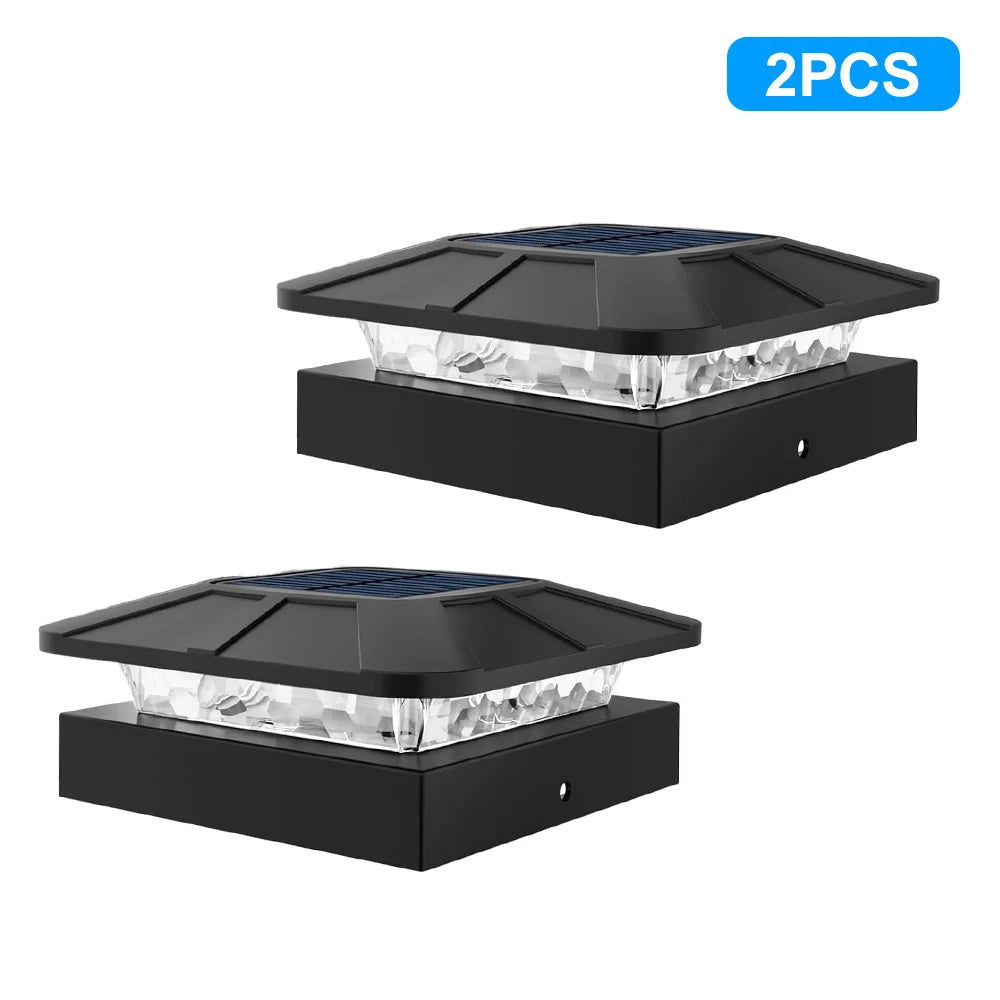 Outdoor Solar Post Cap Light – 3 Lighting Modes for Garden, Fence, and Patio