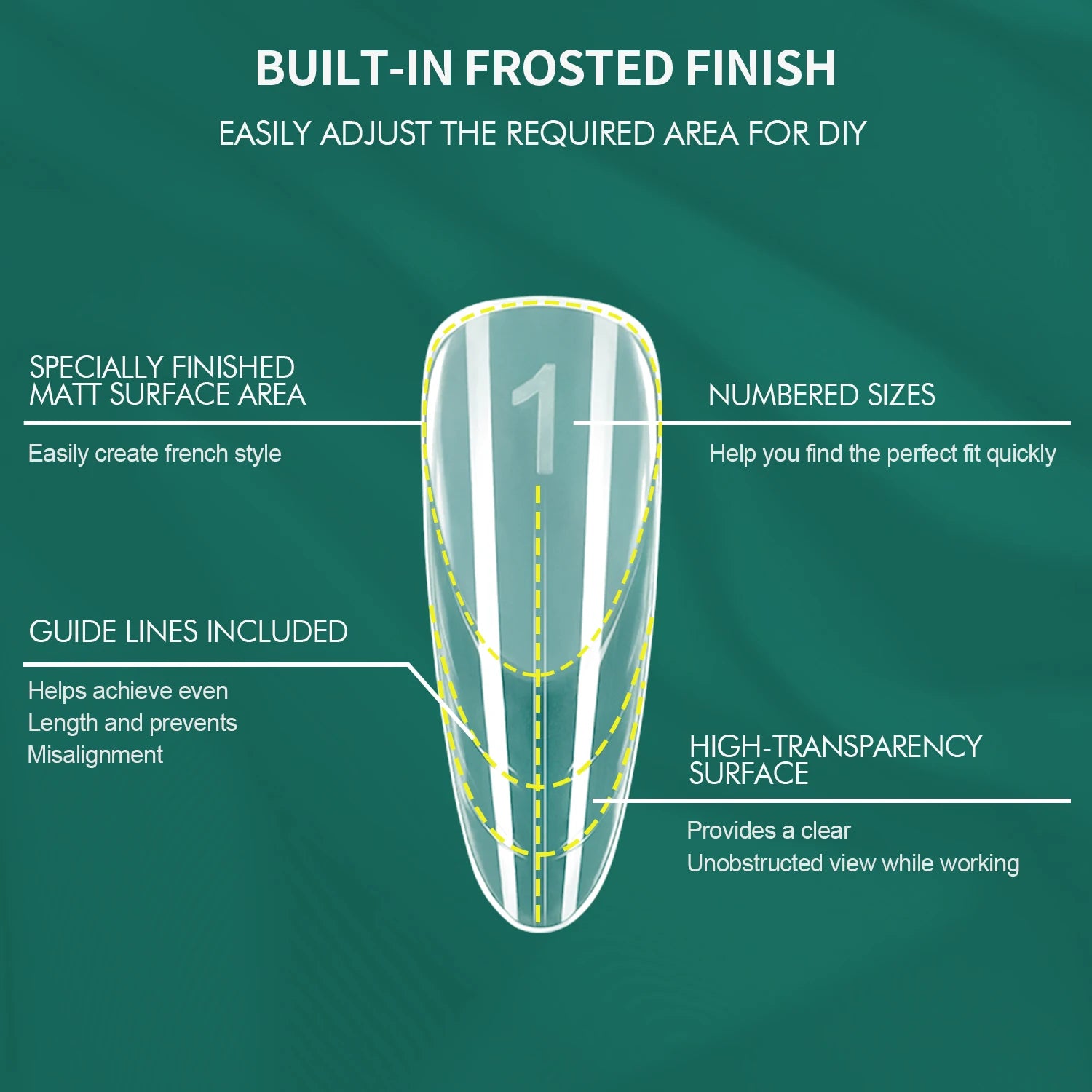 French Zone Nail Dual Forms 150 pcs