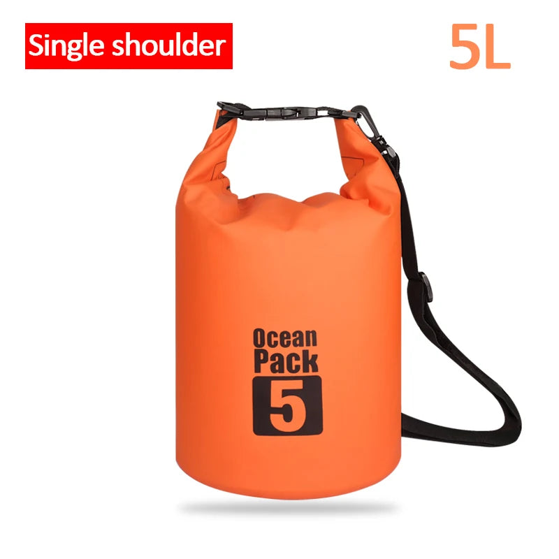 Sac étanche en PVC pour l'extérieur, 5L 10L 20L 30L, rangement pliable pour plongée, pour hommes et femmes, plage, natation, Rafting