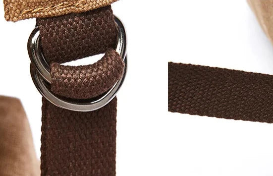 Sac à dos rétro en toile, sac à dos d'ordinateur robuste et durable, cartable pour lycéens, collèges, étudiants