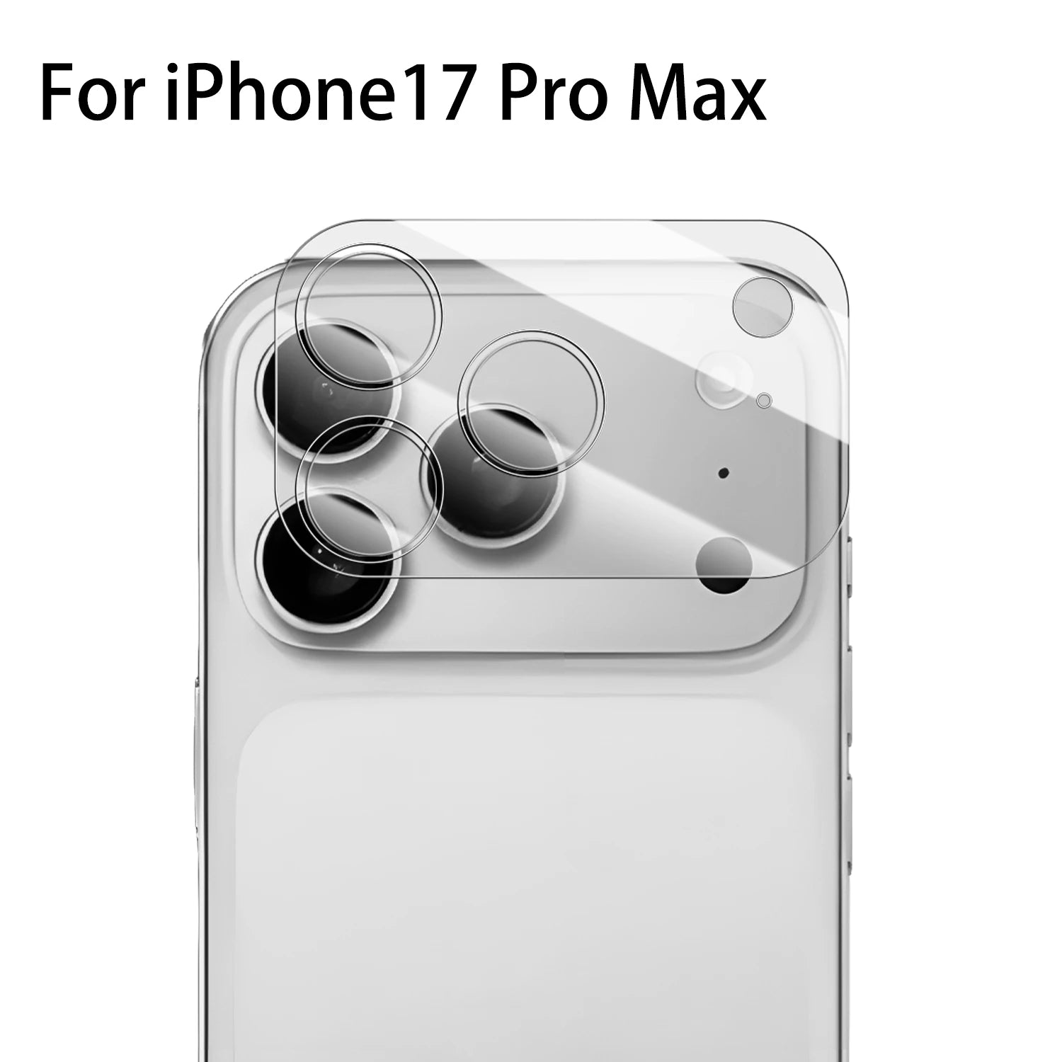 Film en verre trempé pour objectif de caméra – Couverture complète pour iPhone 17 Pro Max / 17 Air