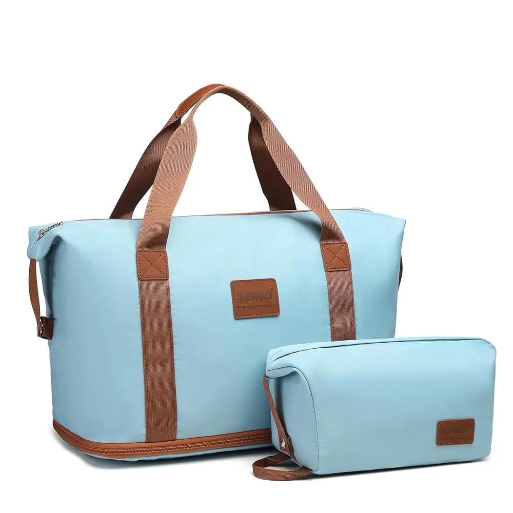 KONO Sac cosmétique étanche 36L, sac de sport et bagage à main pour femme et homme