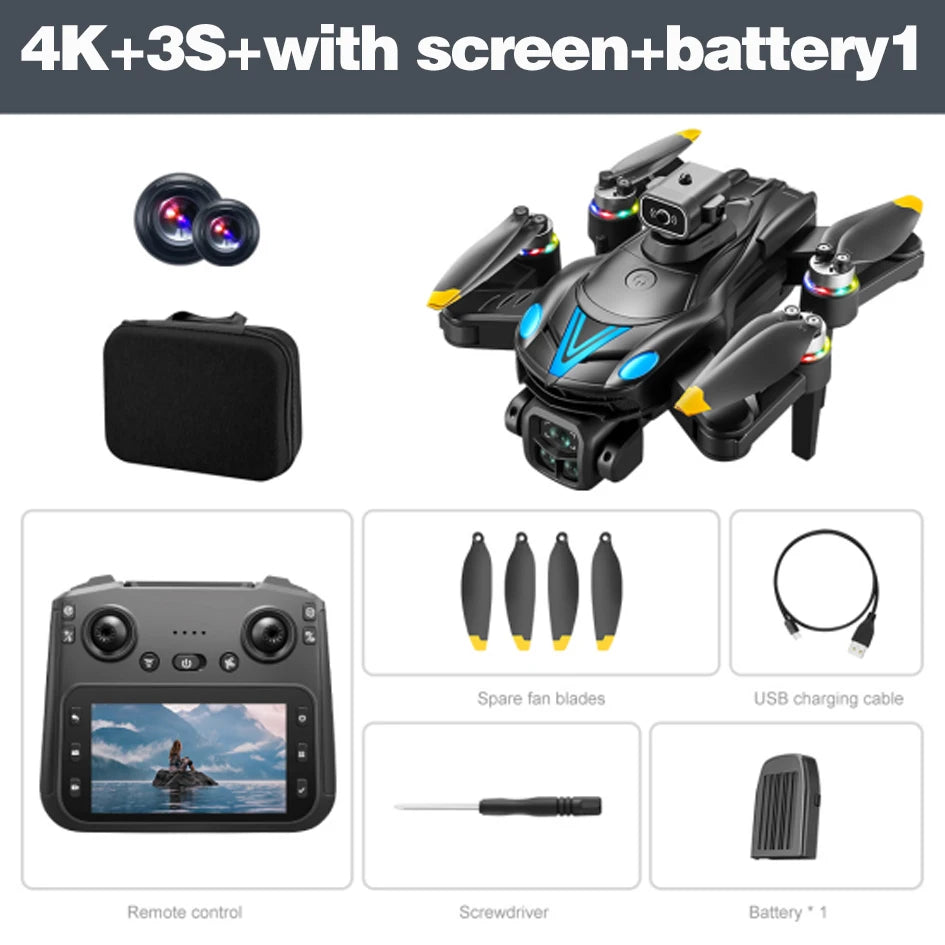 Drone Xiaomi MIJIA V188MAX – 8K Professionnel, Photographie Aérienne, Télécommande Écran 4,3", Quadcopter Pliable
