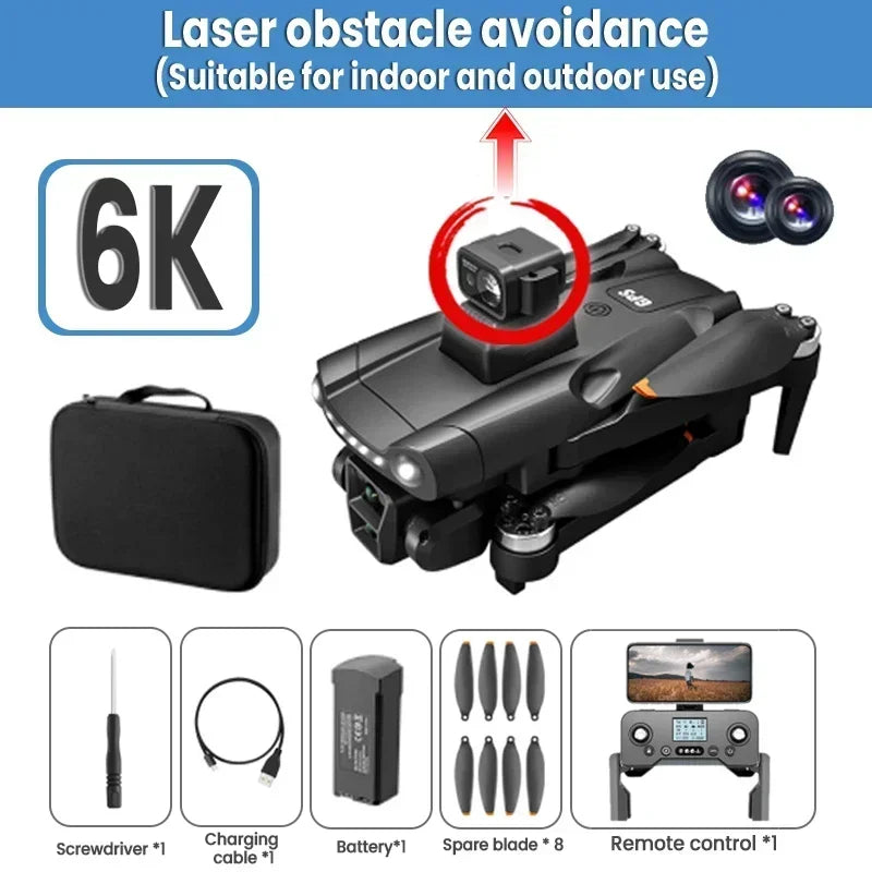 Drone Xiaomi MIJIA V198GPS ESC 8K HD nouveau Drone sans balais Laser évitement d'obstacles aérien optique pliable