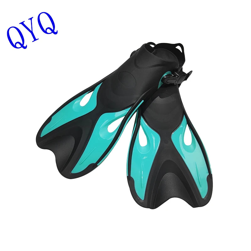 Palmes avec boucles réglables QYQ, talons ouverts, conçues pour la plongée en apnée et la plongée sous-marine