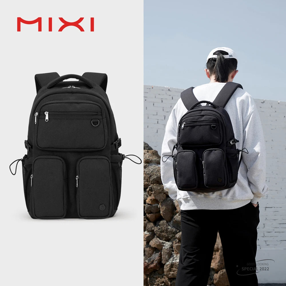 Sac à dos Mixi pour ordinateur portable – Design original, léger, étanche, 15.6" / 17"